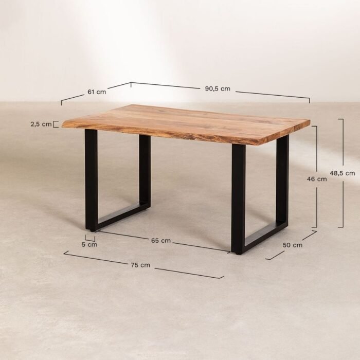 6-13.jpg SAMI Live-Edge Wooden Coffee Table - Image 6