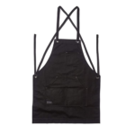 PRITI - Heavy Duty Waxed Canvas Work Apron with Tool Pockets (Black), Cross-Back Straps & Adjustable M to XXL - Image 6