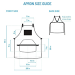 PRITI - Work Apron in Non-Waxed Canvas with Cross Straps Adjustable - Image 6