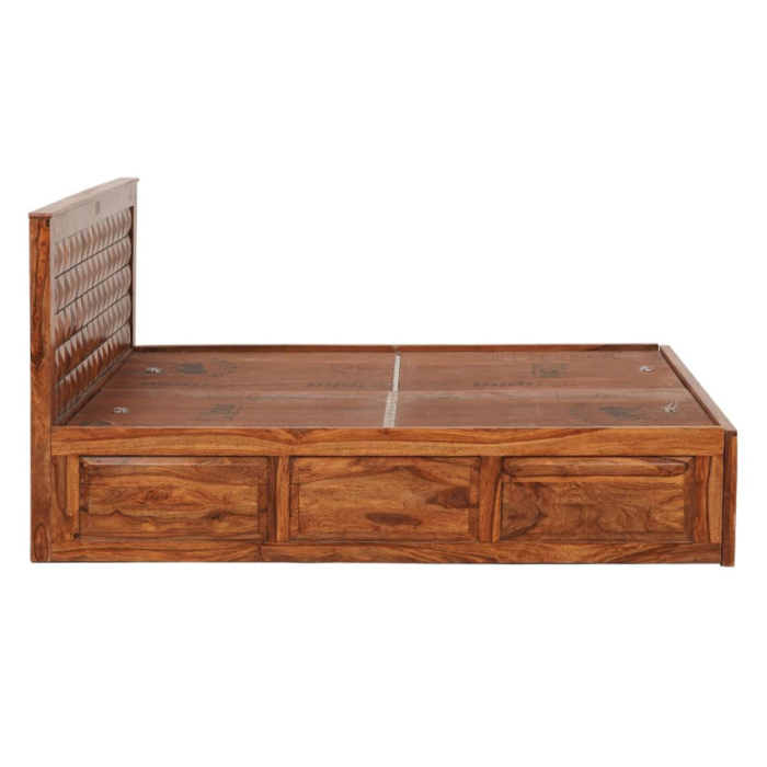 6.png Aragorn Solid wood King Size Bed with Storage | Sheesham Beds - Image 6
