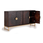 Kinshasa Solid Wood Sideboard With 4 Door - Image 6