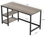 Multipurpose Wood Finish Computer Study Desk Provides 2 Tier Storage - Image 3