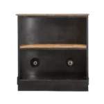 Priti Blue bar counter with mango wood top - Image 4
