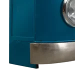 Priti Blue bar counter with mango wood top - Image 7
