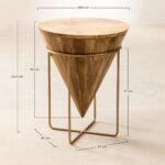 Auxiliary Wooden Coffee Table Conical - Image 5
