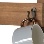 Costa Wooden Wall Shelf With 8 Hooks - Image 6