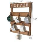 Costa Wooden Wall Shelf With 8 Hooks - Image 3
