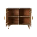 Abada White Gold Wooden Sideboard - Image 3