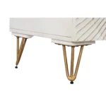 Abada White Gold Wooden Sideboard - Image 4