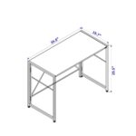 Jolipa Office Table Desk | Metal wood Home Office Desk With Amazing quality Of Wood - Image 5