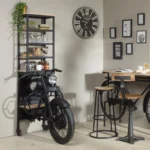 Priti Tata Black Metal Motorcycle Front Shelf - Image 2