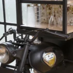 Priti Tata Black Metal Motorcycle Front Shelf - Image 3