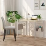 Home Office Computer Desk With Anti Skid Pad With 8 Hanging Hooks - Image 3