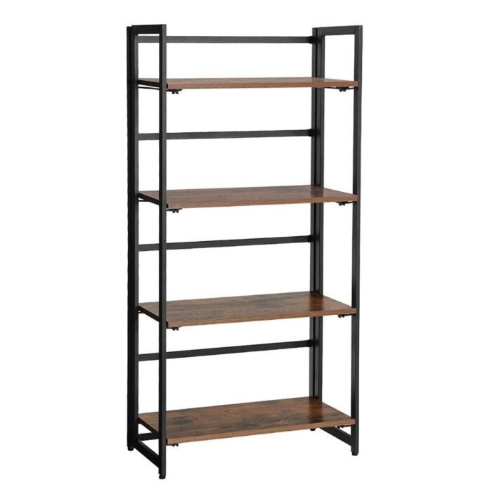 Office-Industrial-Bookshelf-1.jpg Adjustable Wooden Book Shelves With High Storage Shelves For Home And Office - Image 3
