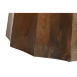 Priti Dining Table Black Brown Marble Mango wood 120 x 120 x 76 cm - Image 3