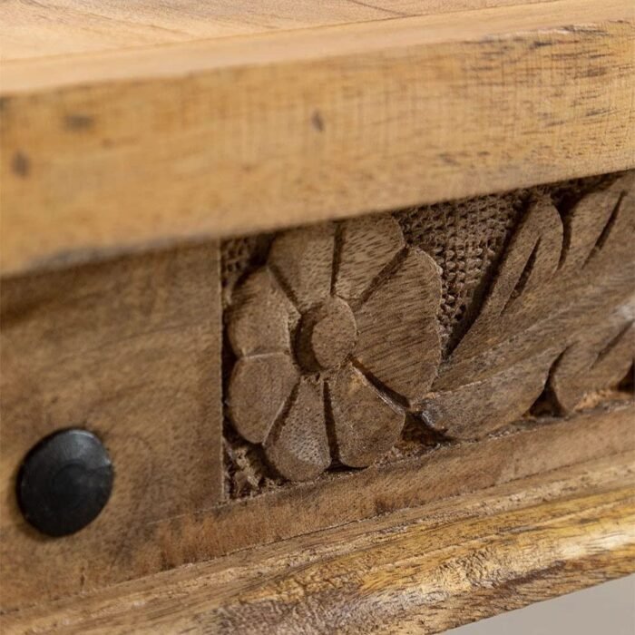 RECTANGULAR-SOLID-WOOD-COFFEE-TABLE-5.jpg Wolver Carved Coffee Table - Image 5