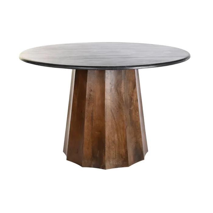 RMSHOMPRITI.webp Priti Dining Table Black Brown Marble Mango wood 120 x 120 x 76 cm - Image 4
