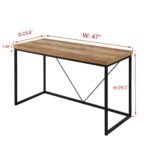 Riktiya Multipurpose Wood Finish Home Office desk | Laptop Desk For Home - Image 3