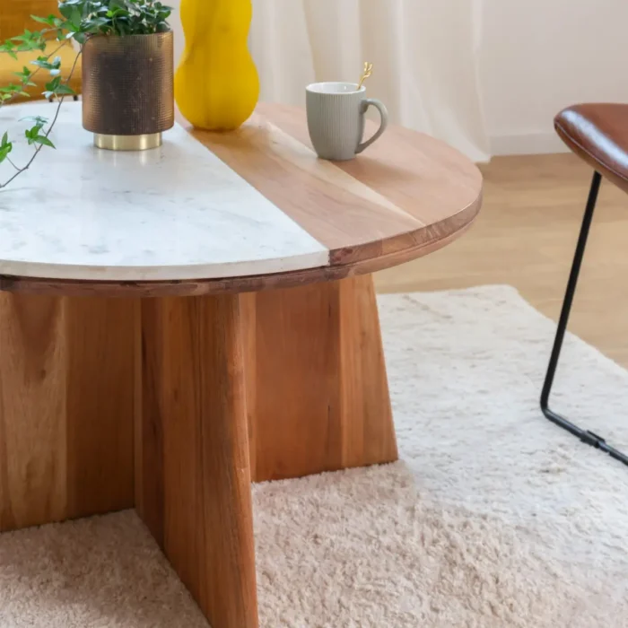 Round-coffee-table5.webp Kingston 2 Tone Coffee Table - Image 5