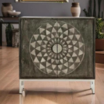 Tribal Art 2 Door Wooden Sideboard