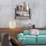 Surya Wall Rack Made Of Metal Wood | Wall Wine Rack - Image 3