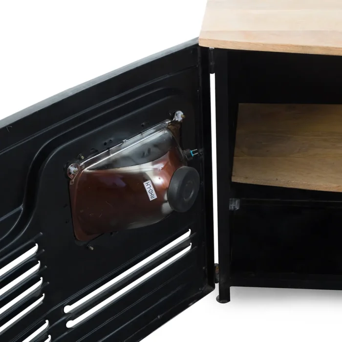 Tata-TV-stand7.webp Priti Tata black metal truck TV stand - Image 5