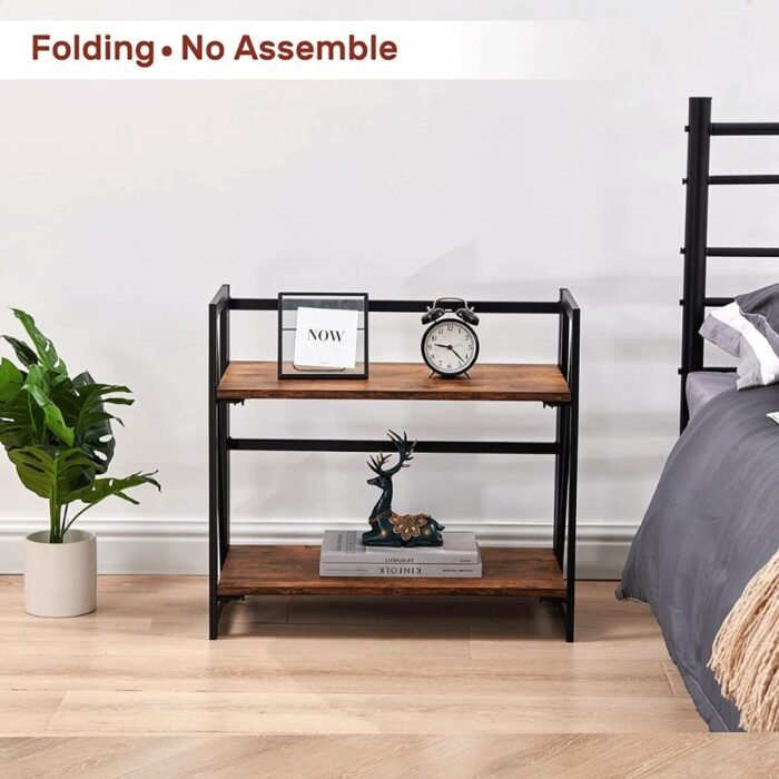 Untitled-design-22.jpg 2-Tier Amazing Metal Storage Rack OF Strong Wood | Industrial Shelving - Image 1