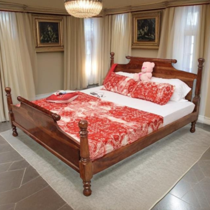 Priti : FURNNINO KING BED IN SHEESHAM WOOD