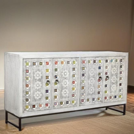 Hornbill 4 Door Wooden Sideboard
