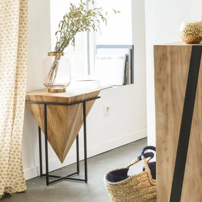 acacia-coffee-table.webp Inverted Pyramid Wooden Side Table - Image 3