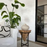 Inverted Pyramid Wooden Side Table - Image 5