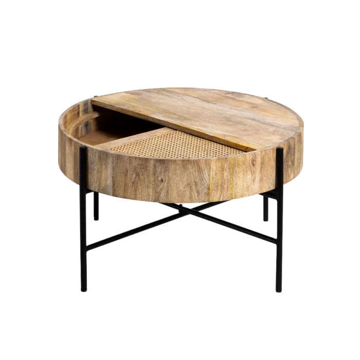cane-coffee-table3.webp Leicester Round Wood And Cane Coffee Table - Image 4