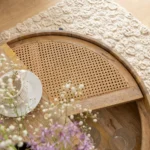 Leicester Round Wood And Cane Coffee Table - Image 5
