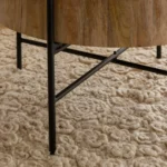 Leicester Round Wood And Cane Coffee Table - Image 6