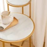 Monro Marble Finish End Table - Image 5
