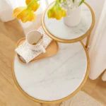 Monro Marble Finish End Table - Image 6
