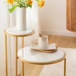 Monro Marble Finish End Table - Image 7