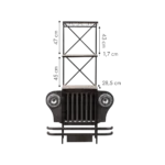 Priti Tata black metal jeep bar - Image 9