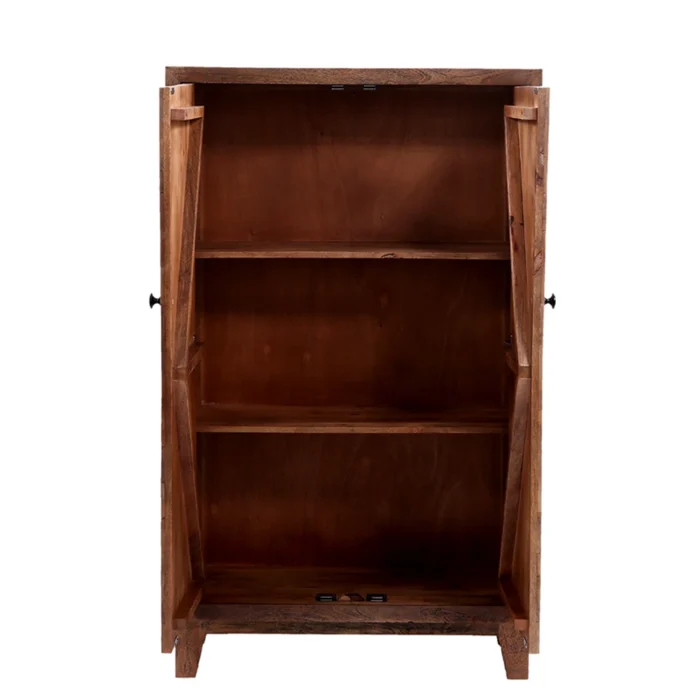 09-6 Owl Walnut Wash 2 Door Cabinet - Image 3
