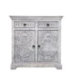 Dares Grey 2 Drawer Sideboard - Image 3
