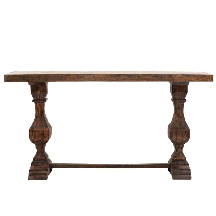 1-14 (1) Luton Walnut Wood Console - Image 3