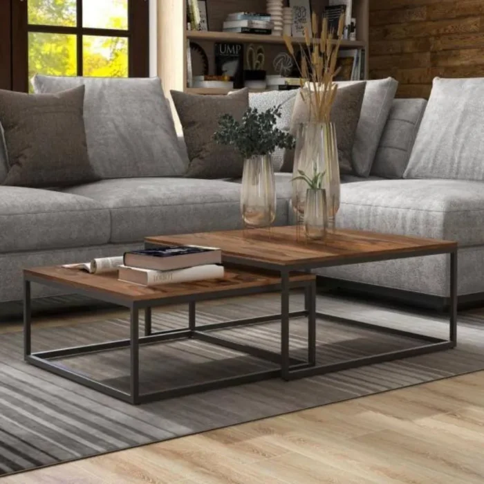 1-17 Southend Stylish Nesting Wooden Coffee Table