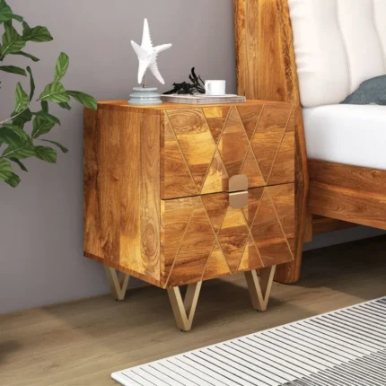 Lille Solid Wood Nightstand