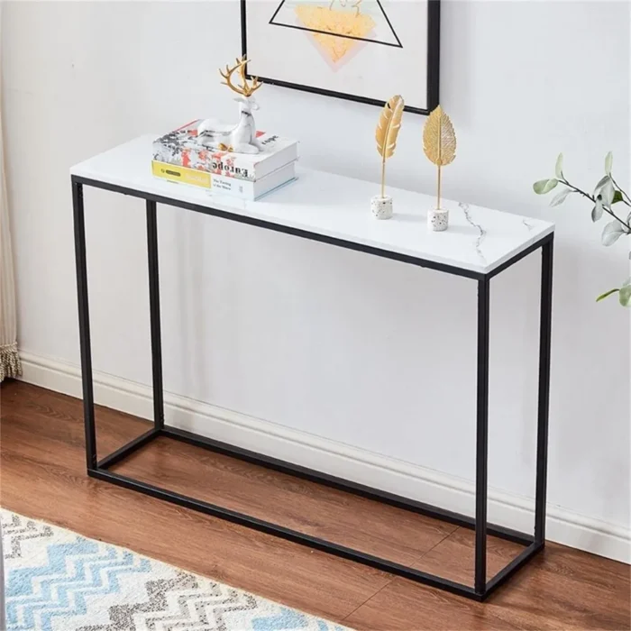 Lichfield Marble Finish Console Table - Image 7