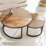 Stella Round Wooden Nesting Coffee Table