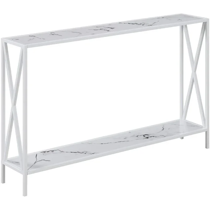 1-29 Lincoln Marble Finish Console Table - Image 3