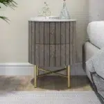 Piano 2 Drawer Bedside Table