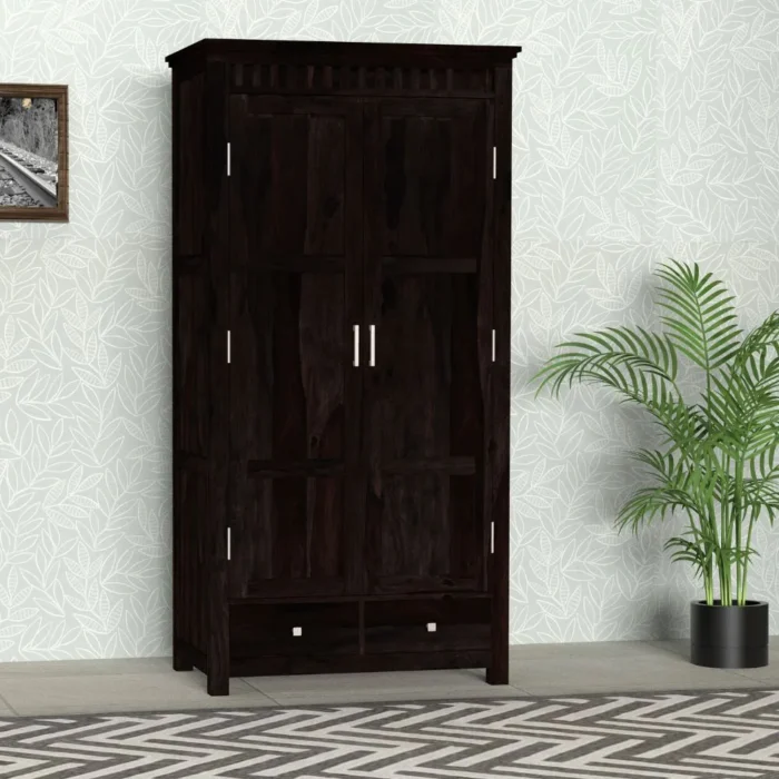1-343 Albira Solid Wood 2 Door Wardrobe