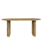 Priti : Piano Oval Dining Table - Image 2