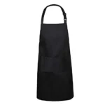 PRITI – Apron Waterproof Adjustable Neck for Women Man Unisex with 2 Pockets Kitchen Cooking 27 x 29 inches, Black